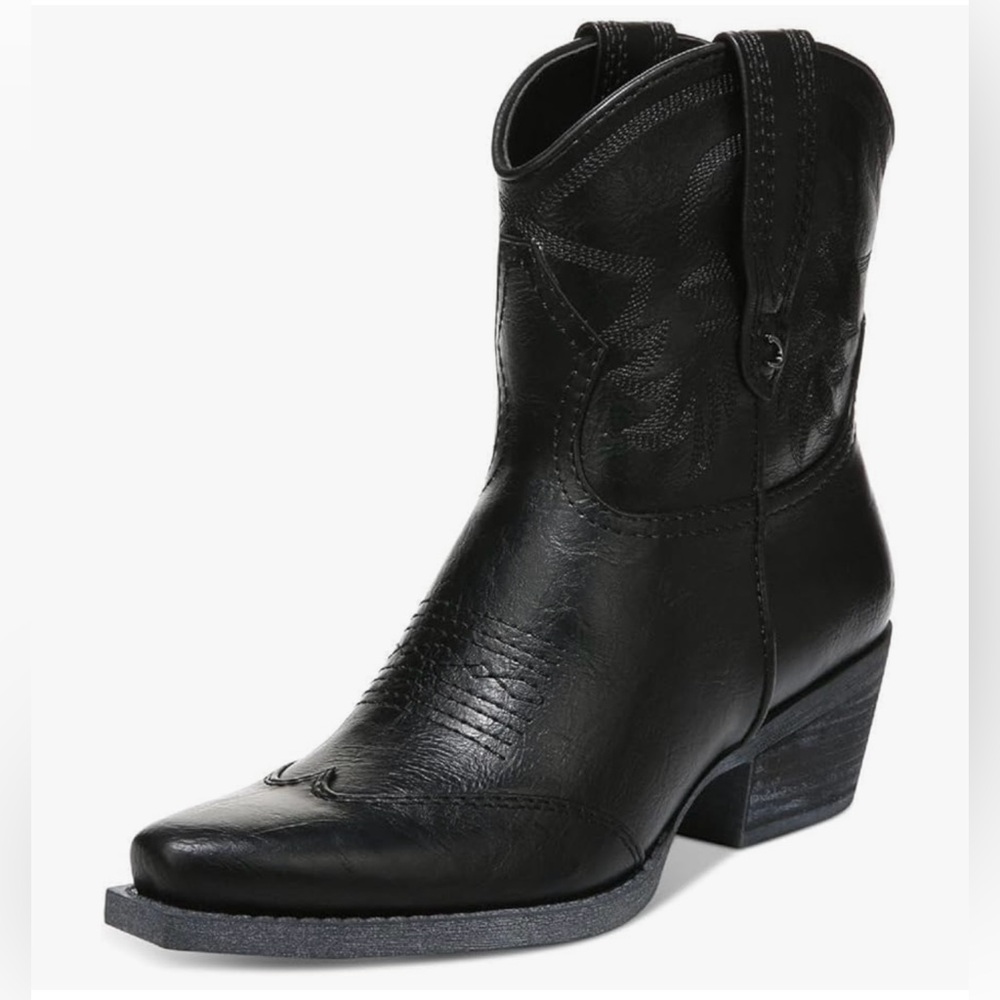 CIRCUS NY JOSEPHINA BLACK Leather Western Boots Women’s US Size 8 1/2 New in Box